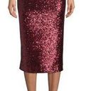 A.L.C. Val Sequin MIDI Pencil Skirt Burgundy Red in size 10 Photo 0