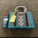 Wrangler NWT aztec print shoulder/crossbody purse - teal Photo 1