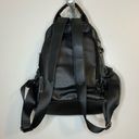 Women’s Black Faux Leather Backpack Purse Photo 3