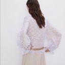 ZARA  embroidered semi sheer blouse 1198/460 Photo 7