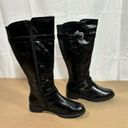 Wear Ever Julia Black Knee High Boots Riding Moto Boots Sz 6.5 W Photo 5