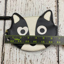 Betsey Johnson  Black and White Dog Puppy Wristlet Pouch Coin Purse Novelty Bag Photo 4