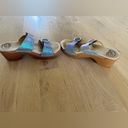 Dansko  Sophie platform sandal iridescent buckles wood sole women’s size 40 Photo 5