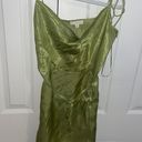 Lane 201 Green Satin Dress Photo 1