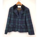 American Vintage Vintage Summit Hill Wool Tartan Plaid Blazer Women's Size 10 Photo 6