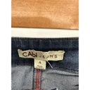 CAbi  Jeans Bootcut Raw Hem Low Rise Blue Cotton Blend Denim Jeans Women's Size 4 Photo 7