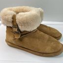 BEARPAW  Abby sheepskin hickory short booties size 8 Photo 0