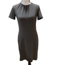 Theory  Dress Ash (Grey) Gather Tee Scoop Neck Short Sleeve Midi Dress, Sz P (XS) Photo 2