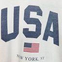 Brandy Melville  John Galt USA New York Short Sleeve Raw Hem Cropped T-Shirt Top Photo 4