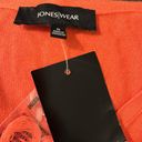 Jones Wear  orange knit shirt Size M New With Tags Photo 4