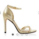 White House | Black Market  Gold High Heels Photo 1