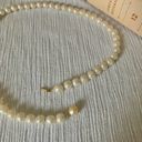 American Vintage Vintage “Ryver” Hidden Pearl Clasp Necklace 17.5” Baroque Ivory Cream Classic Photo 12