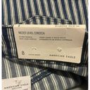 American Eagle  Hi Rise Shortie Blue Striped Next Level Stretch Size 8 NWT Photo 5