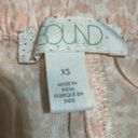 Abound  Mini Printed Skirt In White Blush Pink Elastic Waist  NWT XS Photo 4