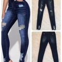 Krass&co ENJEANS DENIM ! Distressed Darkwash Skinny Photo 1