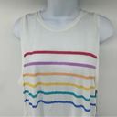 Michael Lauren NWT Revolve /  Rainbow Stripe Racer High Neck Tank - XS Photo 2