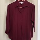 Dress Barn NEW Burgundy Red  Blouse , S Photo 0