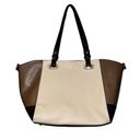 Krass&co G. H. Bass & . Cream/Tan Tote Photo 4