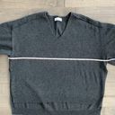 Oak + Fort Oversized Charcoal Gray Knit Shirt Photo 2