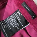 3x1 NWT  W3 Higher Ground in Merlot Stretch Velvet Mini Split Crop Pants 26 Photo 3