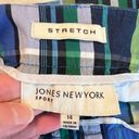 Jones New York  Sport Stretch Plaid Bermuda Length Shorts Women’s Size 14 Preppy Photo 3