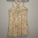 Anthropologie Maeve Sweetheart Floral Dress Orange And White Small Photo 6