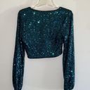 Celebrity fashion 2 Piece Sequin Outfit Green Size M Photo 2