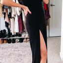 NBD  REVOLVE Black One Shoulder Gown Photo 0