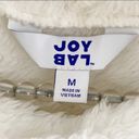 Joy Lab Medium Fluffy White Cowl Neck Sherpa Fleece Sweatshirt Photo 3