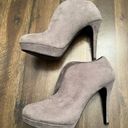 Audrey Brooke  Bootie Heels Women Size 8.5 Gray Suede 4" High Stilleto Pumps Photo 2