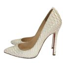 Christian Louboutin  So Kate Pointed toe Pumps Size 36 1/2  White Python  6.5 Photo 0