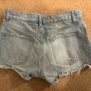 ZARA Ripped Jean Shorts Photo 1