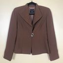 Doncaster  Collection Blazer Womens Size Medium Brown Single Button Closure Lined Photo 2