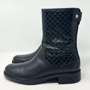  Guccissima Boots Black Leather Combat Biker Boot Size 41 Photo 4