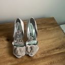 Audrey Brooke  silver heels size 7 Photo 1