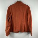 Coldwater Creek  Fall Orange Blazer Long Sleeve Button Front Up Jacket Women's 16 Photo 7