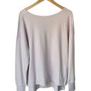 Sweaty Betty  Organic Cotton After Class Cross Back Sweatshirt Light Pink Photo 3