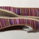 Bella Vita Women's Size 7N  NWB Multi-Color Striped Fabric Slip On Loafers Photo 0