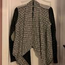 Anthropologie Anthropology Black and white pattern Sweater Wrap Photo 0