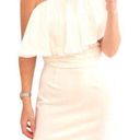 Elliatt  Chaebol One Shoulder Mini Dress Ivory Size XS Photo 0
