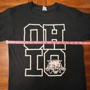 Anvil OU Ohio University Bobcat Black White OHIO Short Sleeve Shirt Crew Neck Small Photo 5