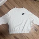 Nike White Crew Neck Sweatshirt Photo 0