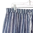 Beach Lunch Lounge Margot Linen Blue Striped High Rise Crop Pants Photo 2