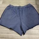 Aerie Navy Wash Beach Party High Waisted Relaxed Terrycloth Shorts- Size Large Photo 3