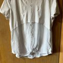 Zyia  White Split Mesh Back Short Sleeve Athletic Shirt Size XL Photo 3