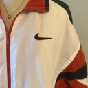 Nike Vintage  Sz S Windbreaker Jacket burnt orange White/Black Full Zip Photo 4