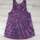 American Apparel NWOT  50/50 Custom Purple Bleach Tie Dye Spiral Tank Top Medium Photo 0