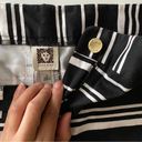 Anne Klein  Black and Ivory Stripped Shorts size 4 Photo 2