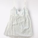 American Vintage  White Eyelet Lace Sweetheart Neck Tank Top Size S Photo 0