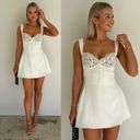 House Of CB ‘Adriana’ Ivory Satin and Lace white Dress NWOT size S Photo 1